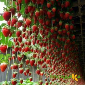 Клубника ампельная Анастасия купить по цене от 370р. в интернет-магазине «Посадика» с доставкой почтой в в Киренске и по всей России – [изображение №1].